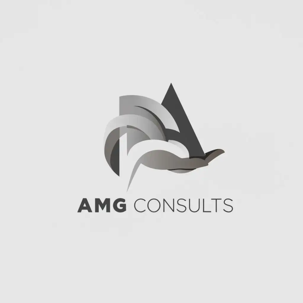 a logo design,with the text "AMG Consults", main symbol:strong hand,Moderate,clear background