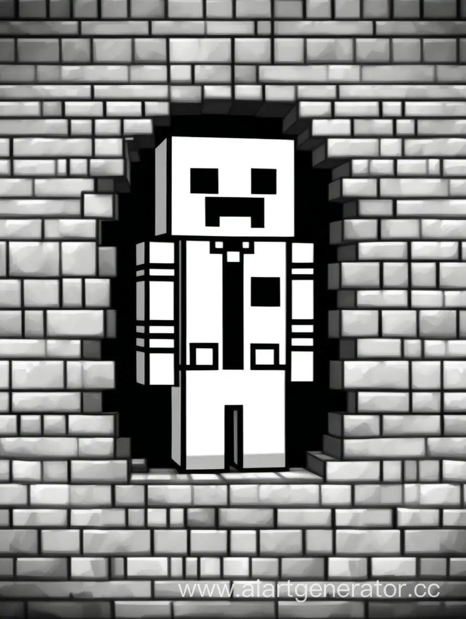 Minecraft-Warden-Wall-Drawing-with-Portal-Style