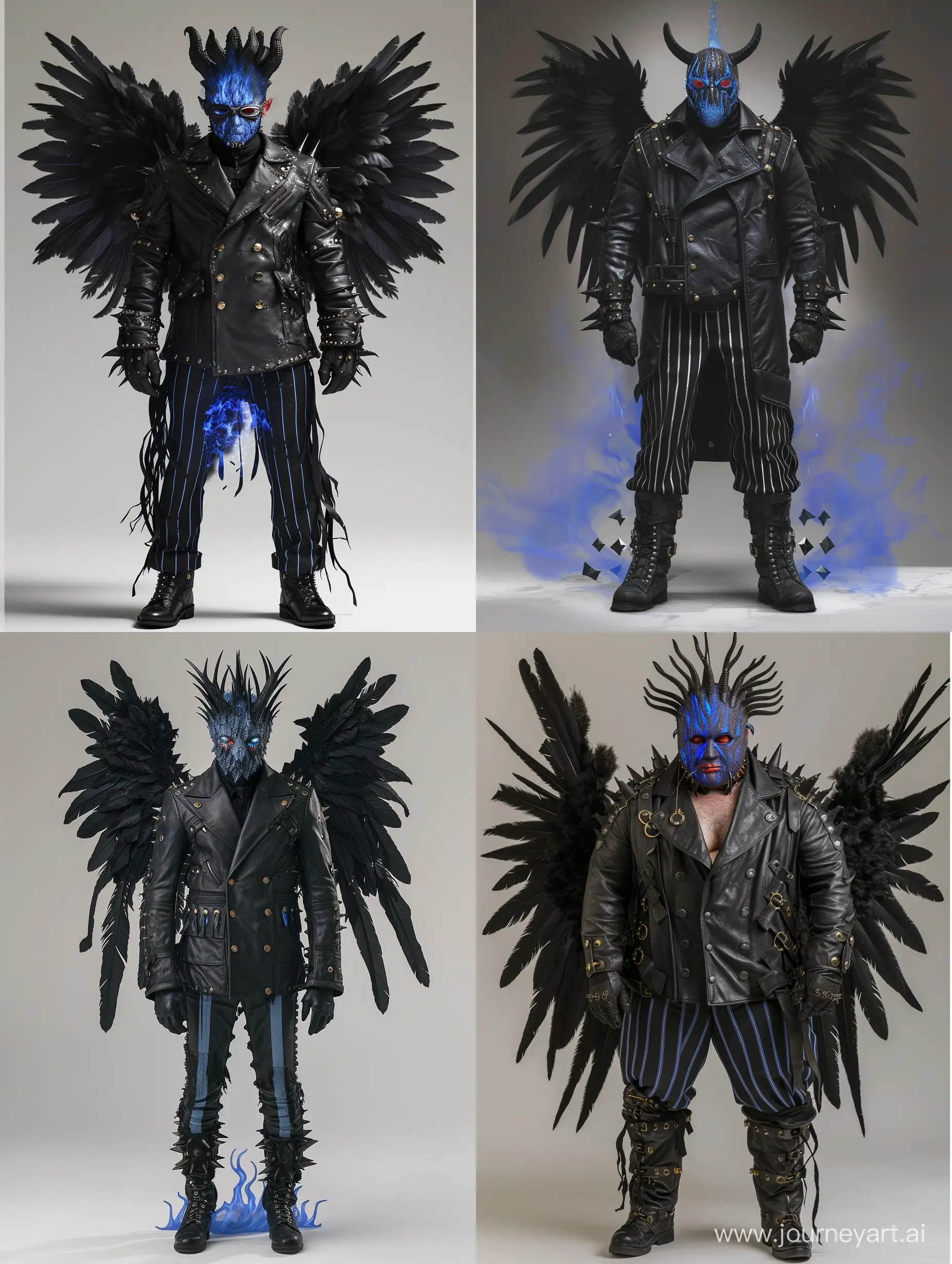 Mysterious-FireWinged-Figure-in-Dark-Leather-Ensemble