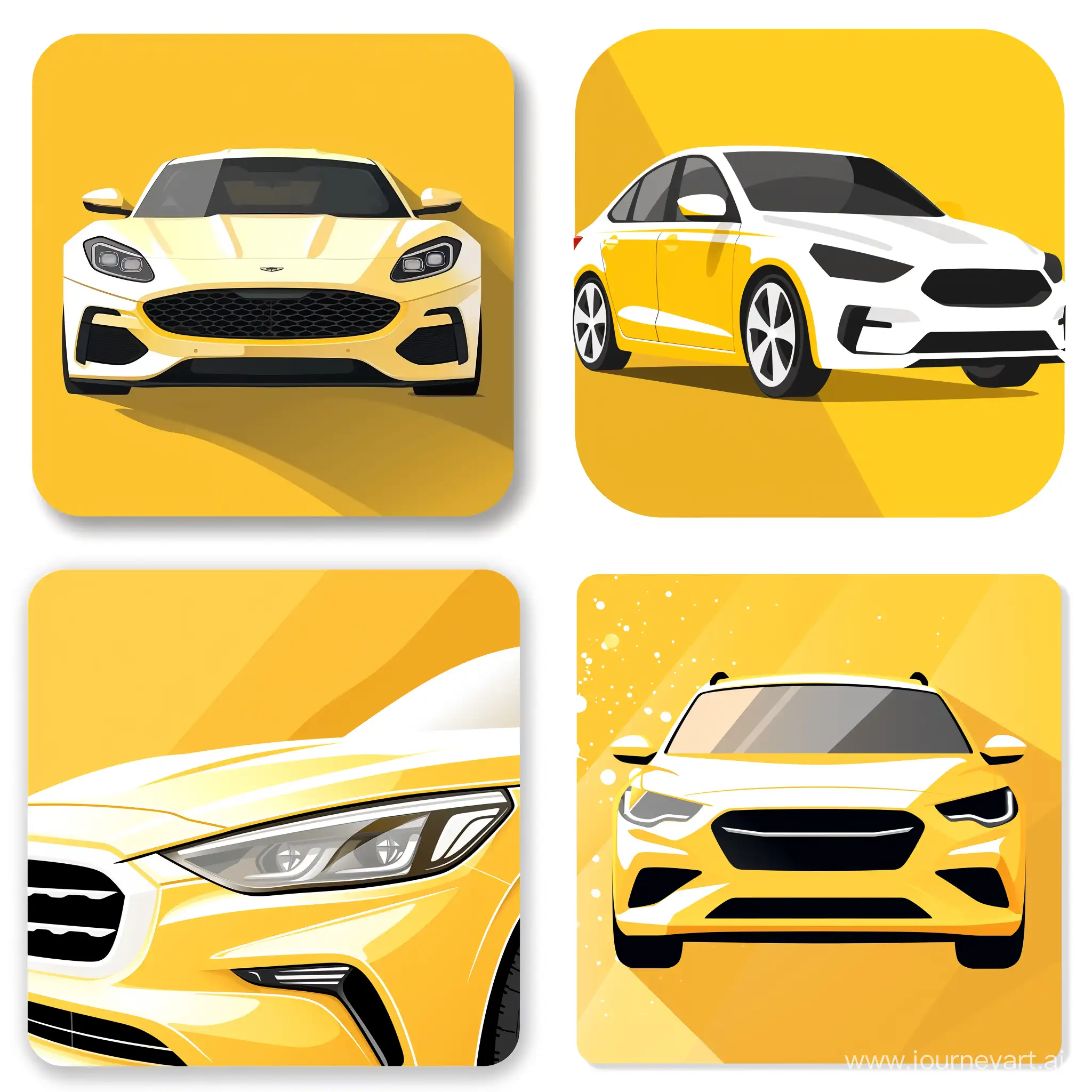 HighGloss-Auto-Ceramic-Coating-Icon-in-Yellow-and-White-Shades