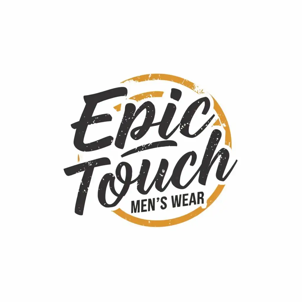 LOGO-Design-For-Epic-Touch-Mens-Wear-Stylish-Typography-Embodied-in-Mens-Fashion