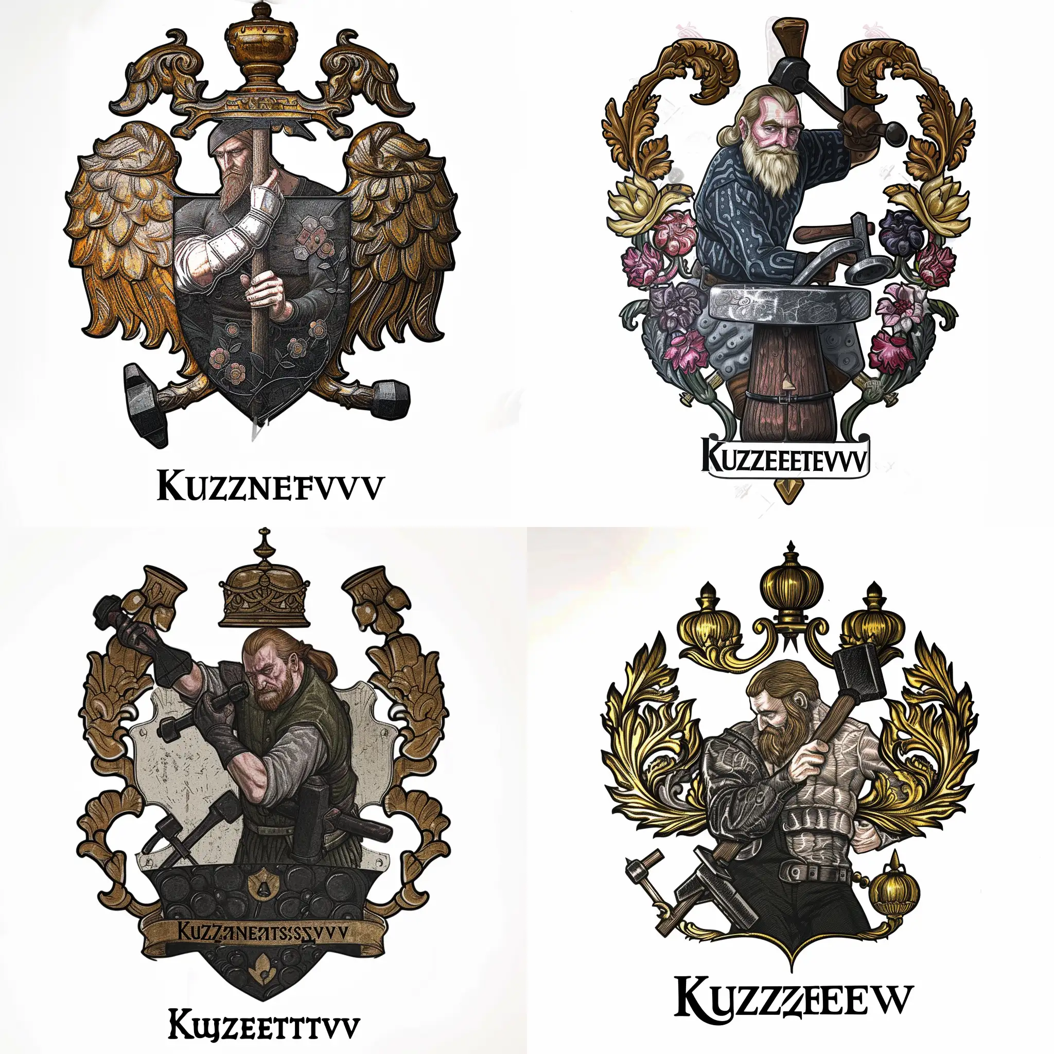 Kuznetsov-Family-Coat-of-Arms-Artistic-Blacksmith-Theme