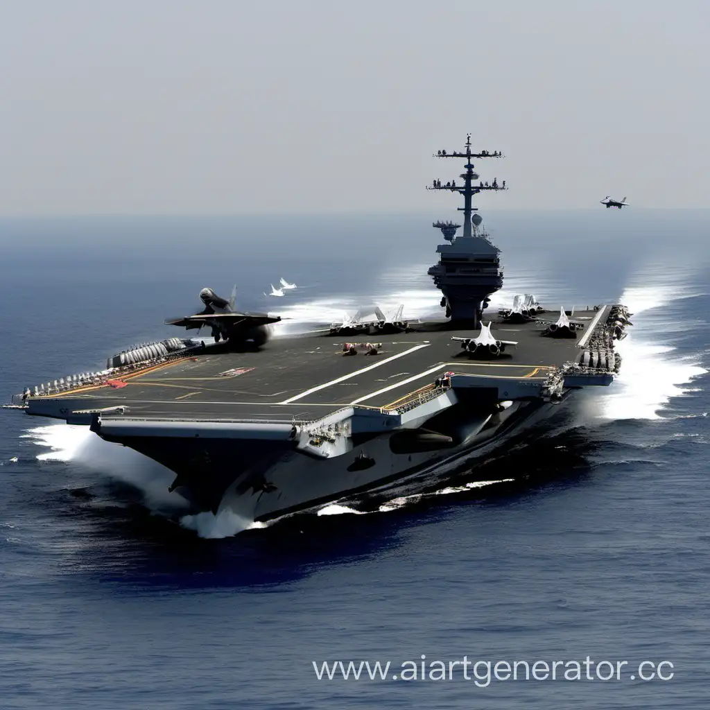 Aerial-Dominance-6-Paths-Aircraft-Carrier-with-13-Fighter-Jets-in-Intense-Combat