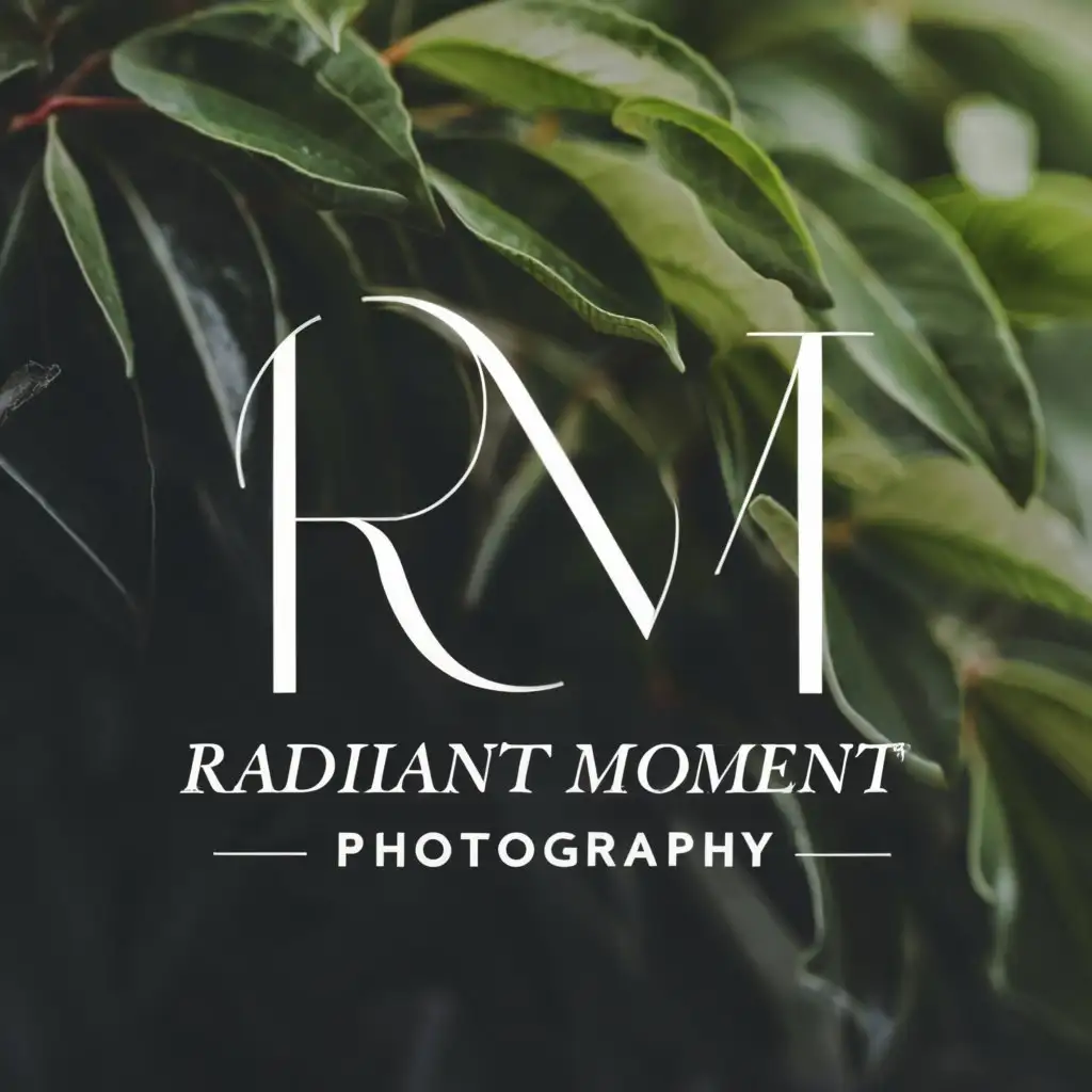 LOGO-Design-for-Radiant-Moment-Photography-RM-Initials-with-a-Modern-and-Elegant-Aesthetic