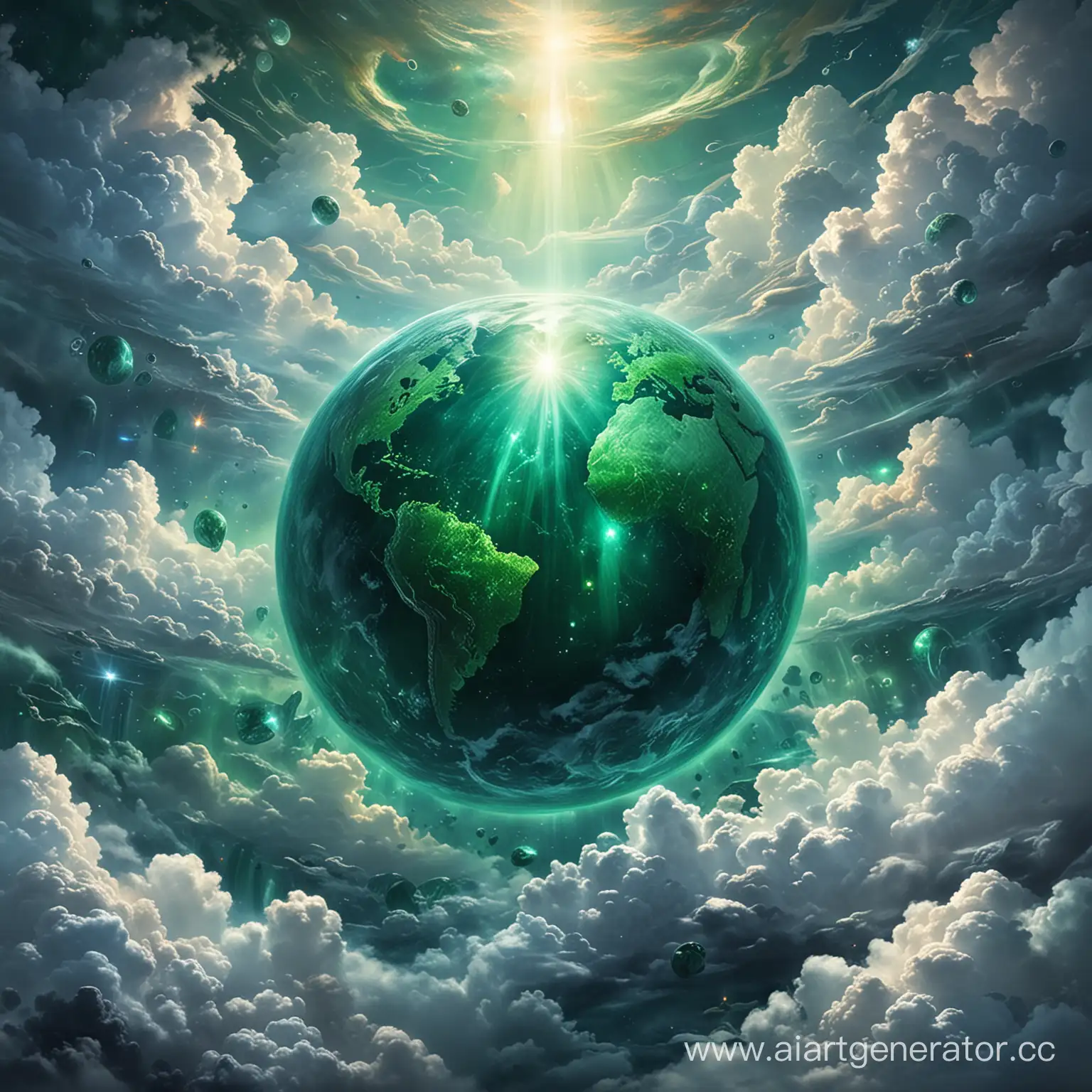 Emerald-Planet-Surrounded-by-Clouds-of-Emeralds