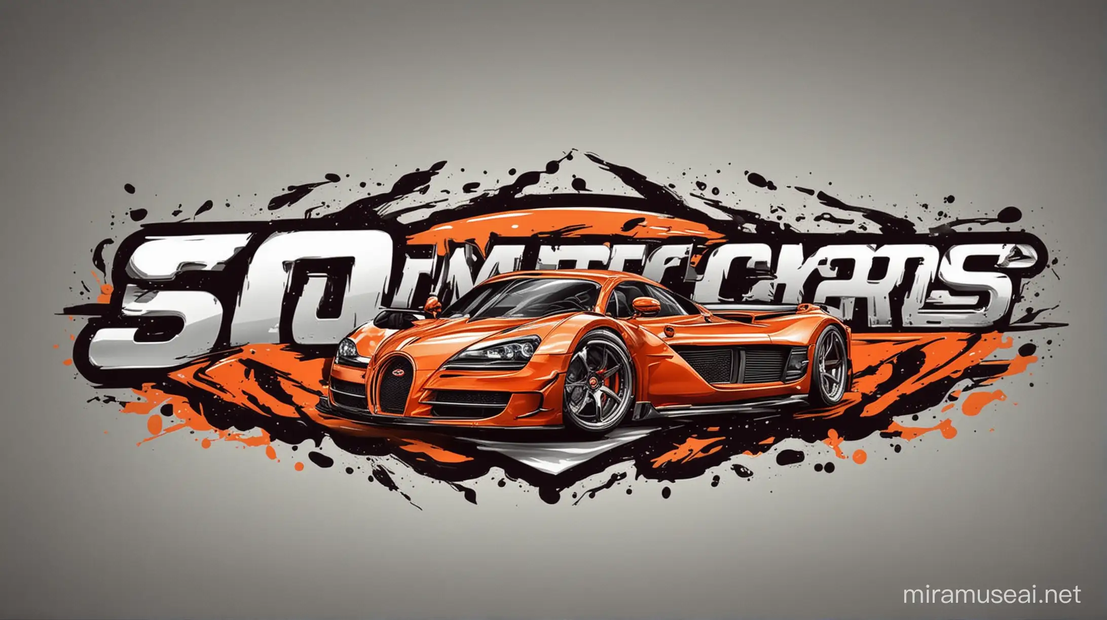 make me a banner with 50 cars logo and cars