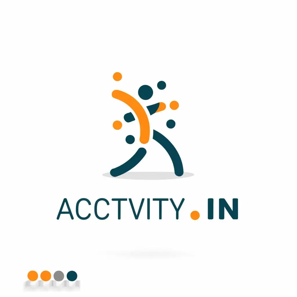 a logo design,with the text "ACTIVITY DOT IN", main symbol:training,Moderate,clear background