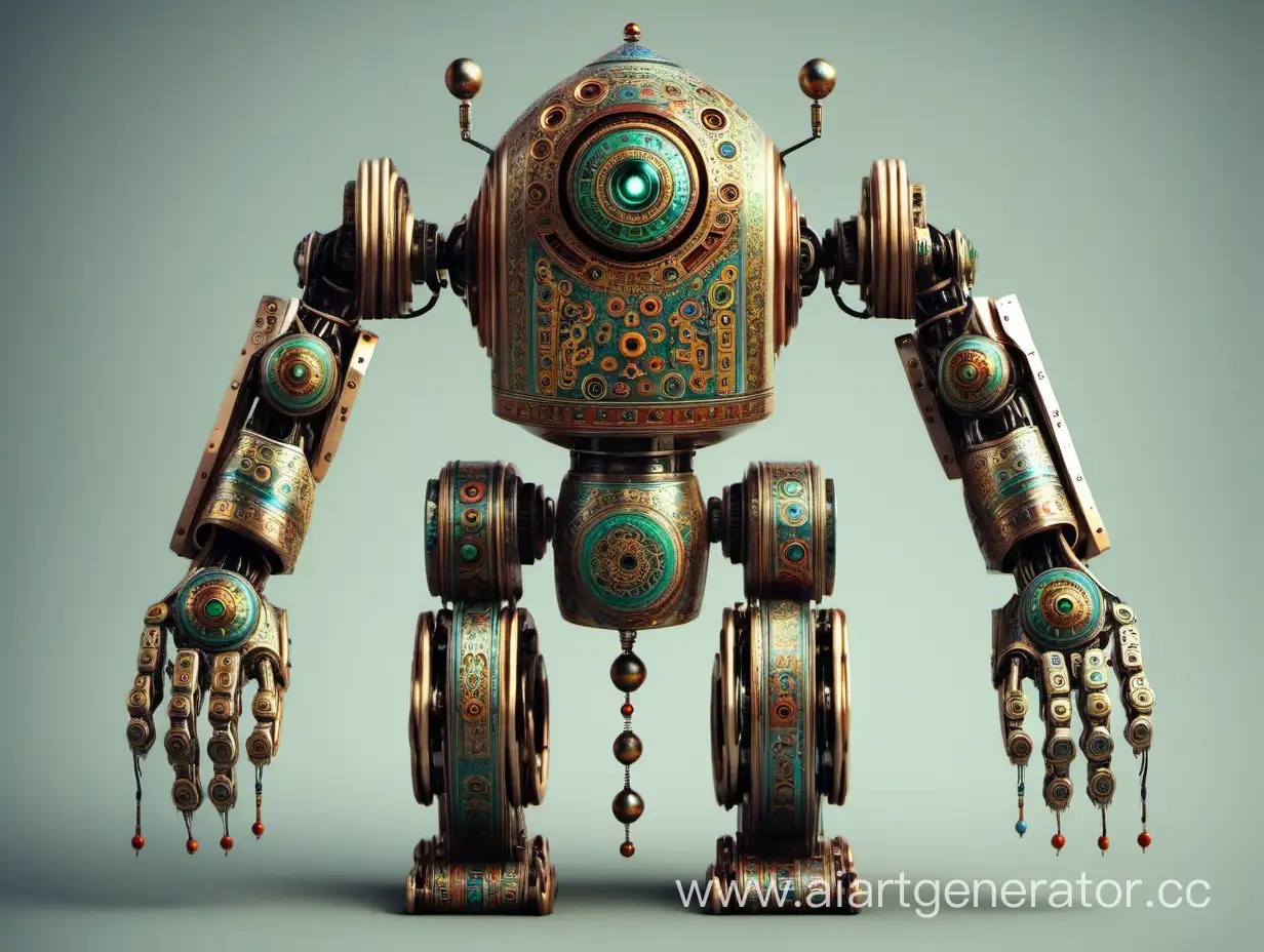 TurkmenStyled-Robot-Artwork