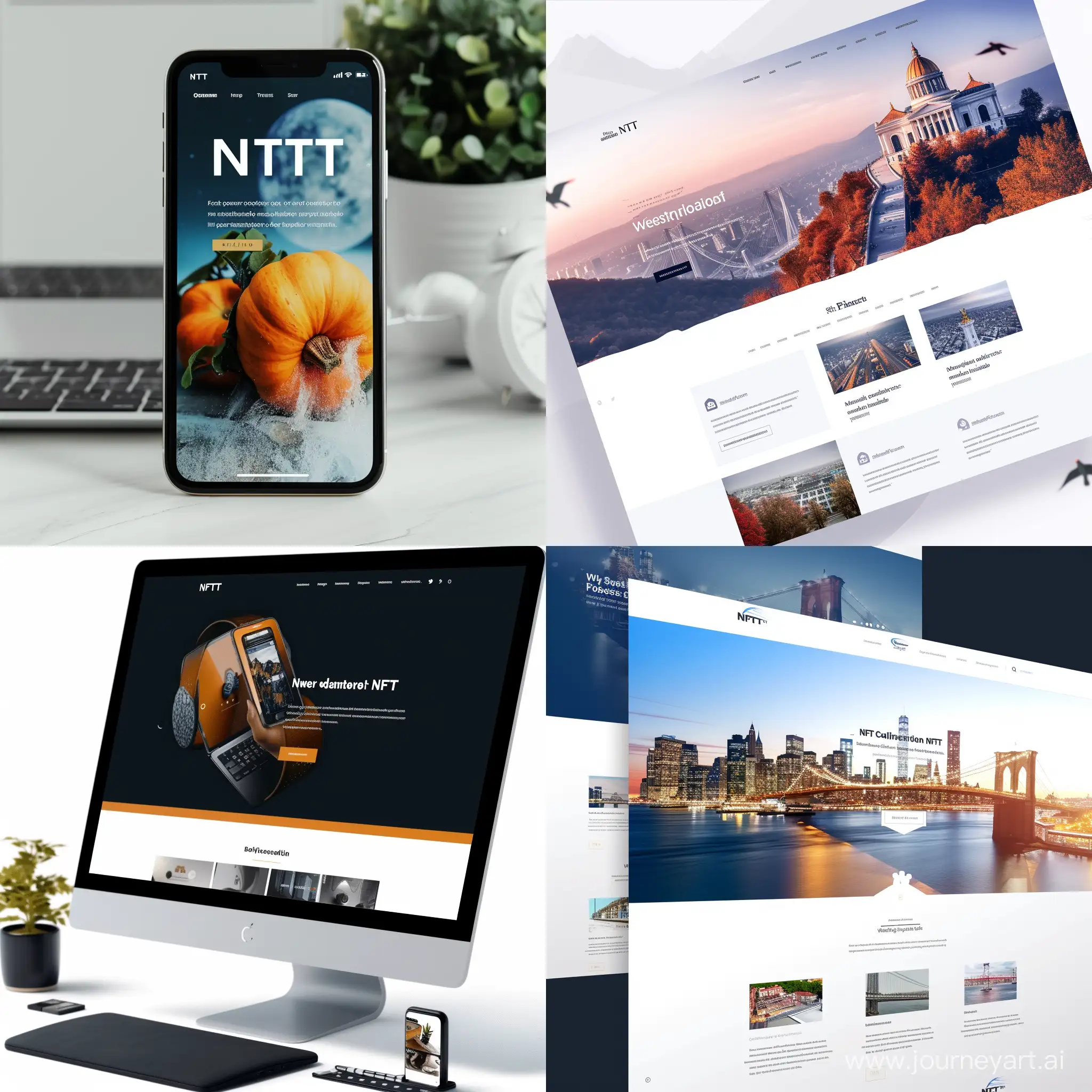 Web design for nft website 