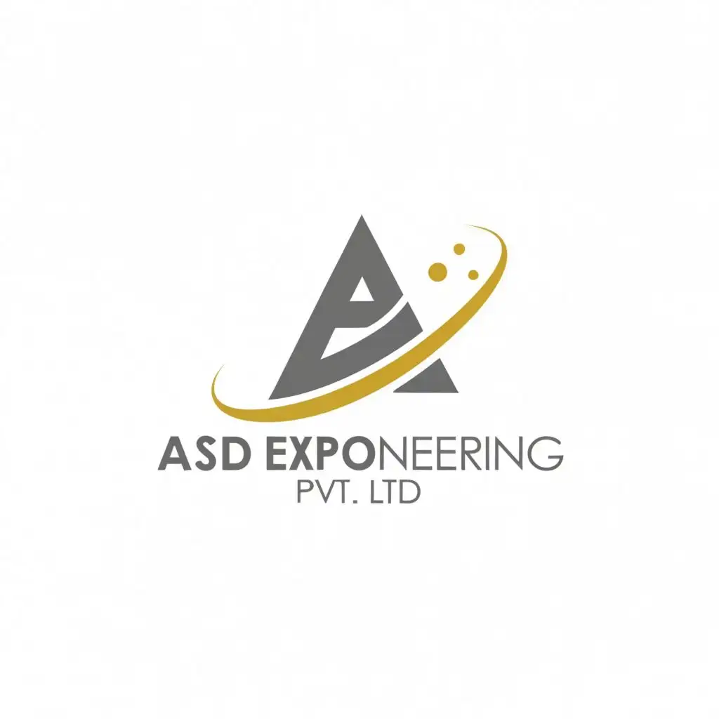 a logo design,with the text "ASD Exponeering (Pvt) Ltd", main symbol:ASD,Minimalistic,clear background