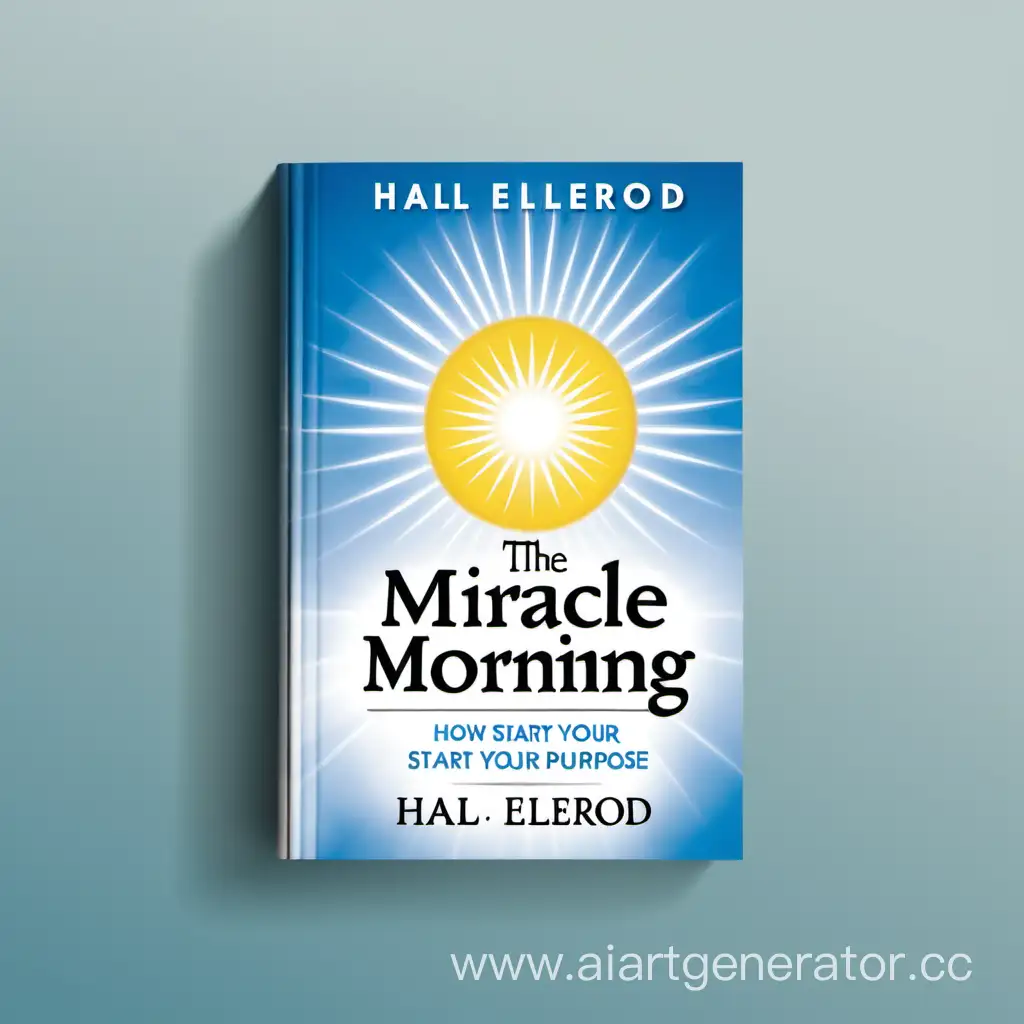 дизайн обложки книги "Магия утра:Как начать день , чтобы достичь своих целей " автор Хэл Элрод