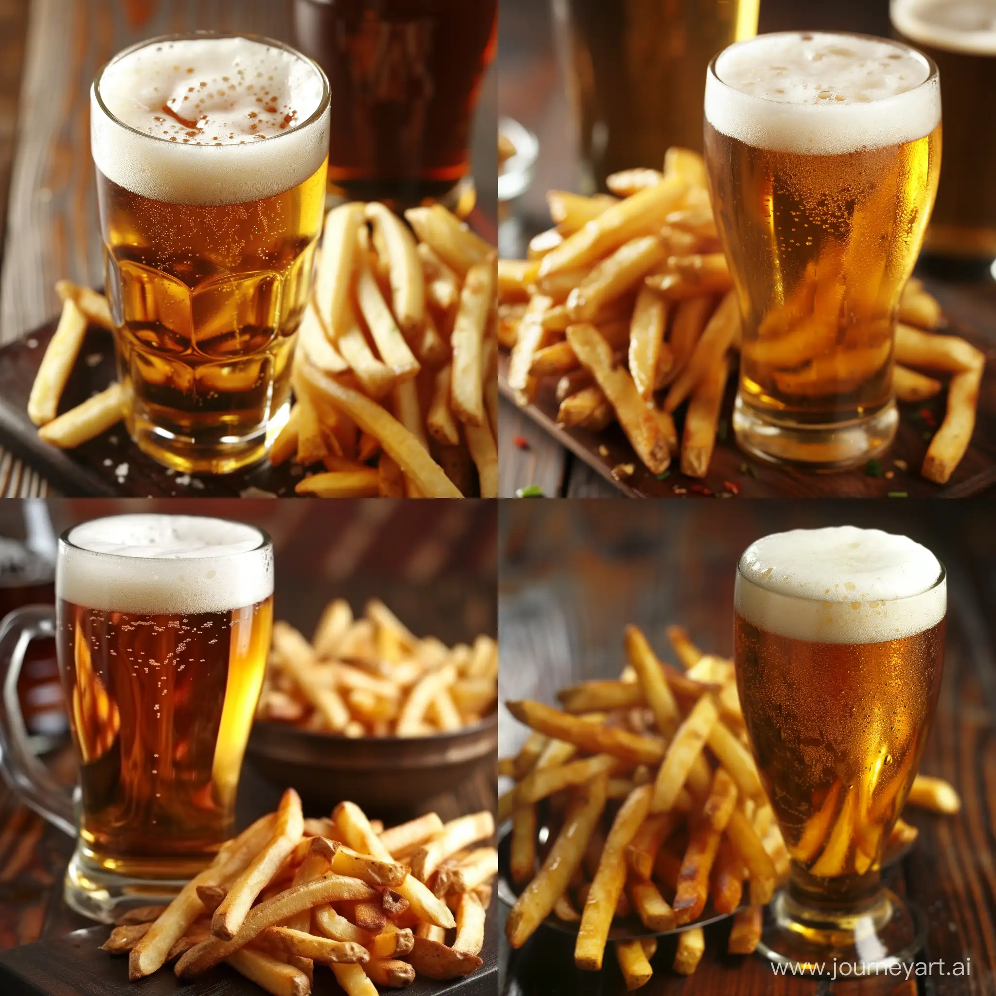 Golden-Beer-and-Crispy-French-Fries-Delight