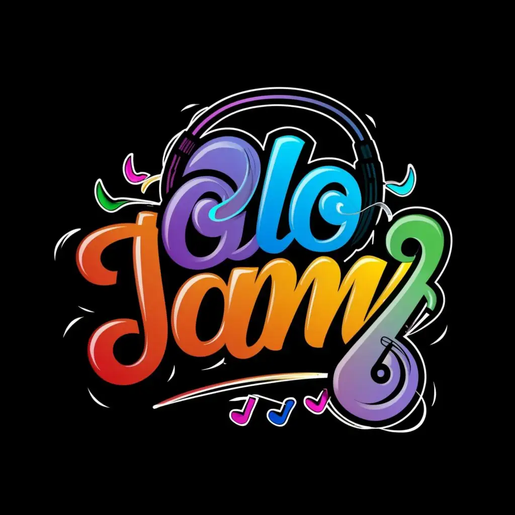 logo, Music, with the text "Olojamz", typography, be used in Entertainment industry