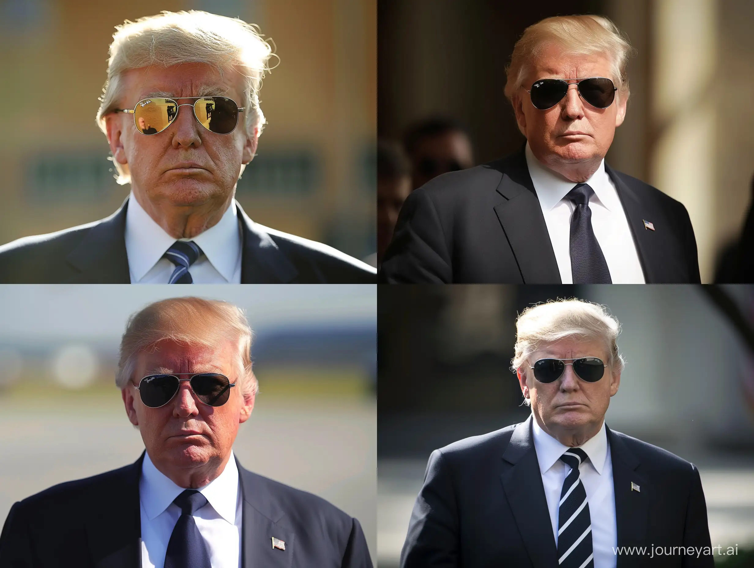 Donald Trump with sunglasses