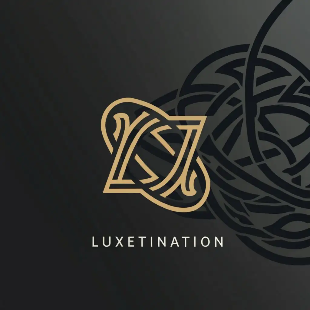 a logo design,with the text "Luxetination", main symbol:High end logo for a high luxury company named LUXETINATION,complex,be used in Travel industry,clear background