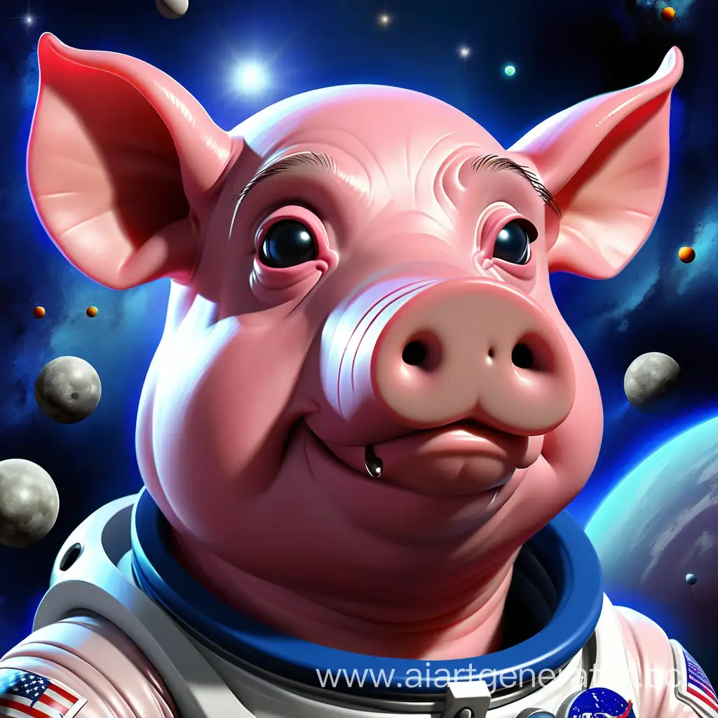 Adorable-Space-Pig-Exploring-the-Galactic-Universe