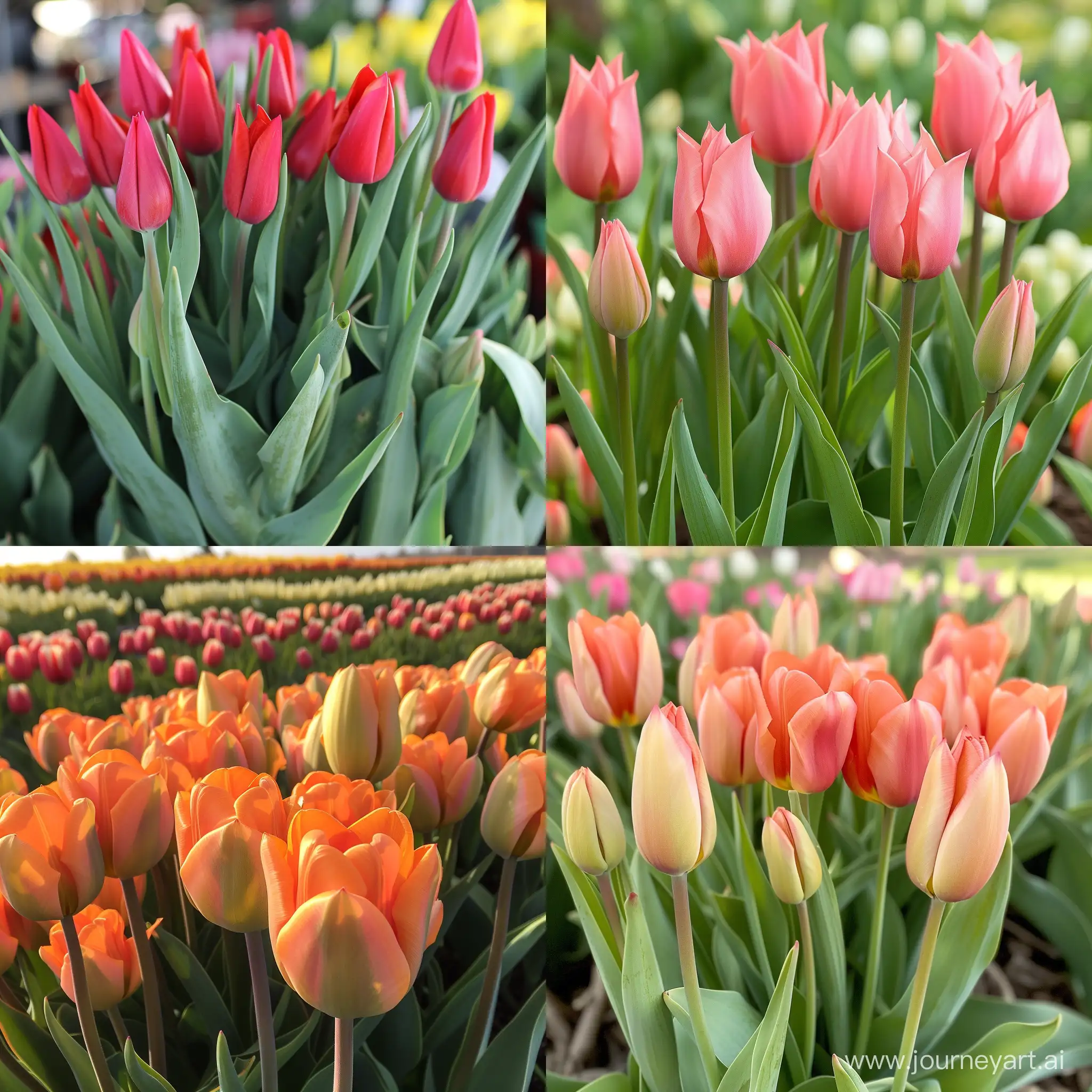 Vibrant-Field-of-a-Million-Tulips-with-Large-Buds