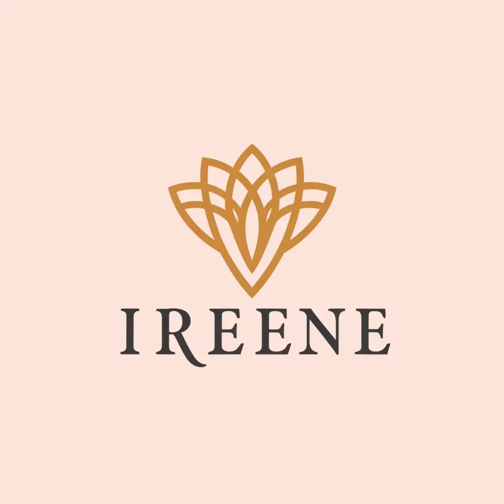 a logo design,with the text "irene", main symbol:flower,Moderate,be used in Beauty Spa industry,clear background
