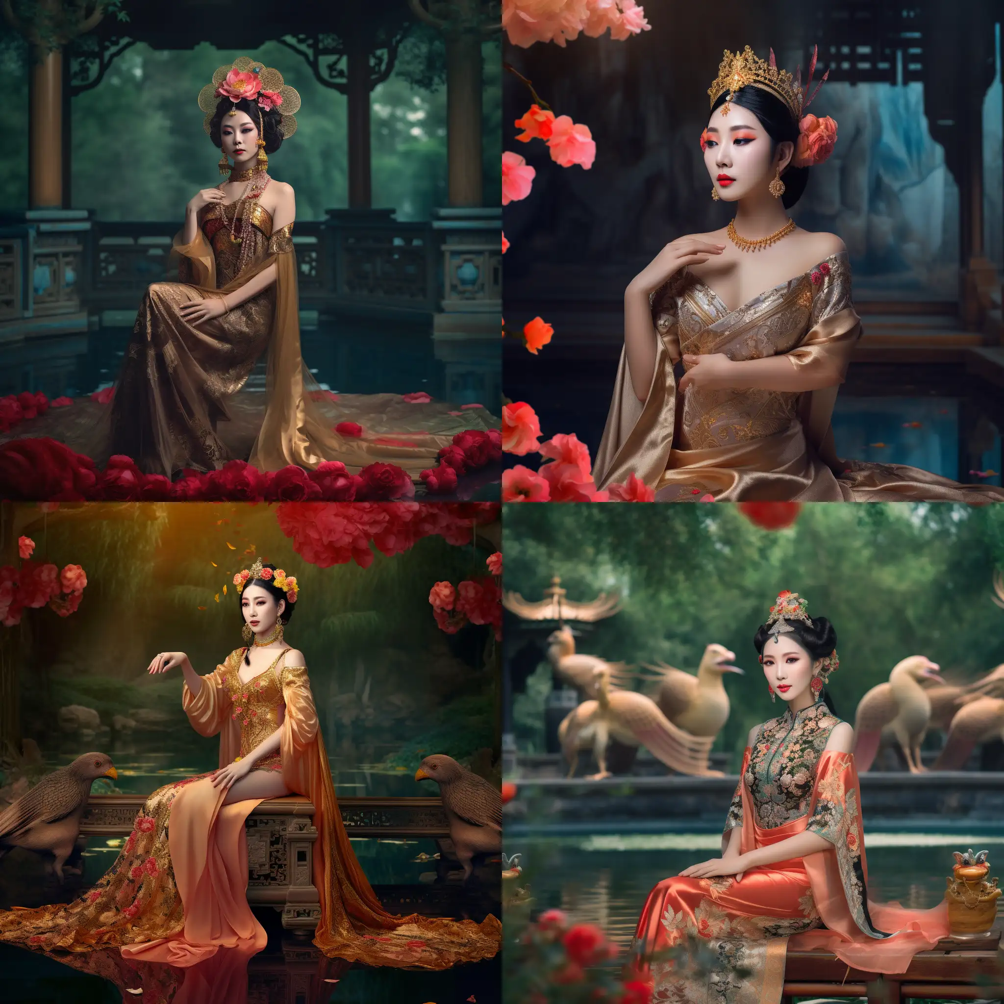 Elegant-Tang-DynastyInspired-Yang-Guifei-FullBody-Portrait-with-Royal-Accessories