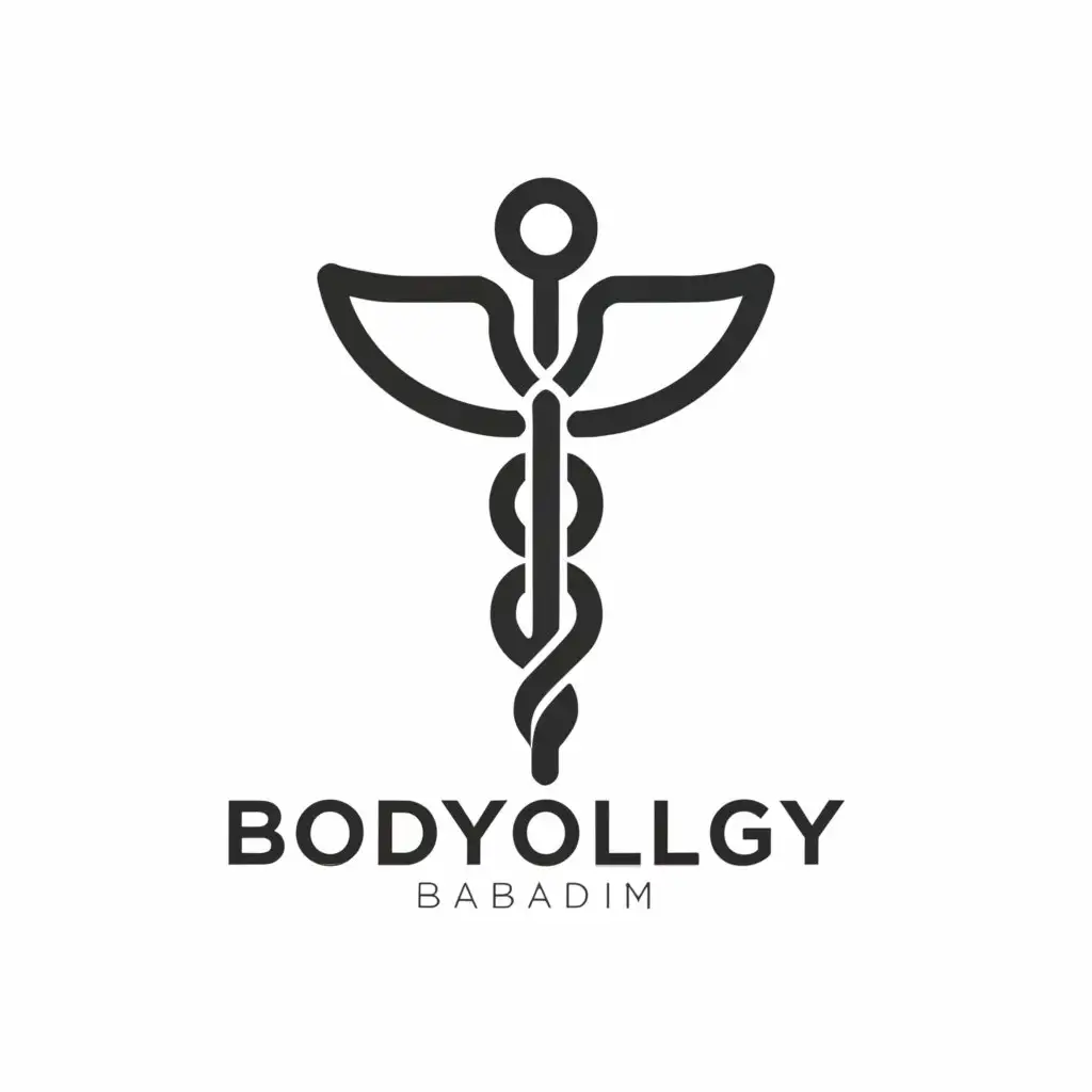 a logo design,with the text "bodyology", main symbol:caduceus,Minimalistic,be used in Medical Dental industry,clear background