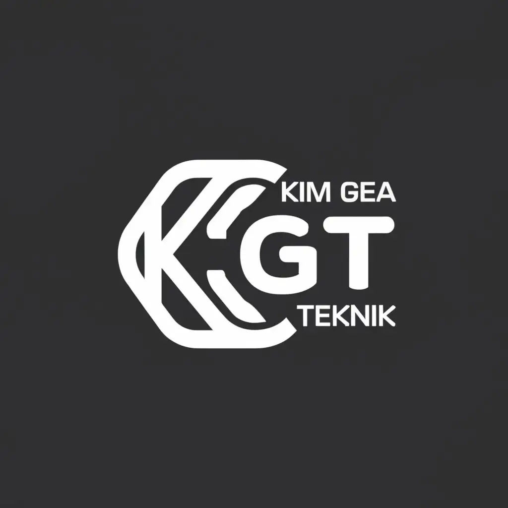a logo design,with the text "create a logo from the words KIM GEA TEKNIK KGT who work in the field of Ac service", main symbol:KGT Ac service
,Moderate,clear background