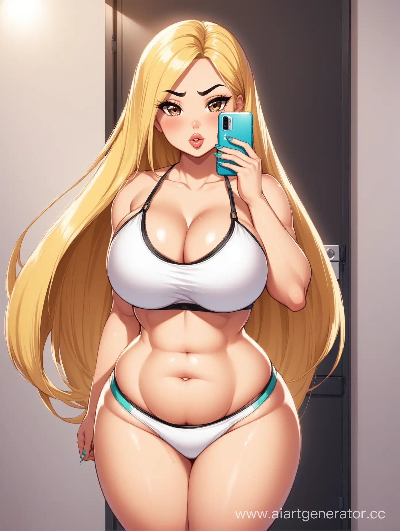 Mexican-AnimeInspired-Sporty-Blonde-in-Erotica-Style