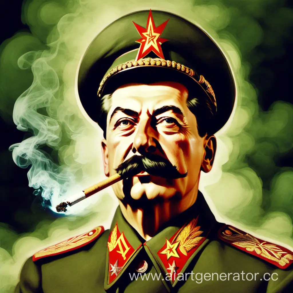 Stalin-Engages-in-Cannabis-Consumption