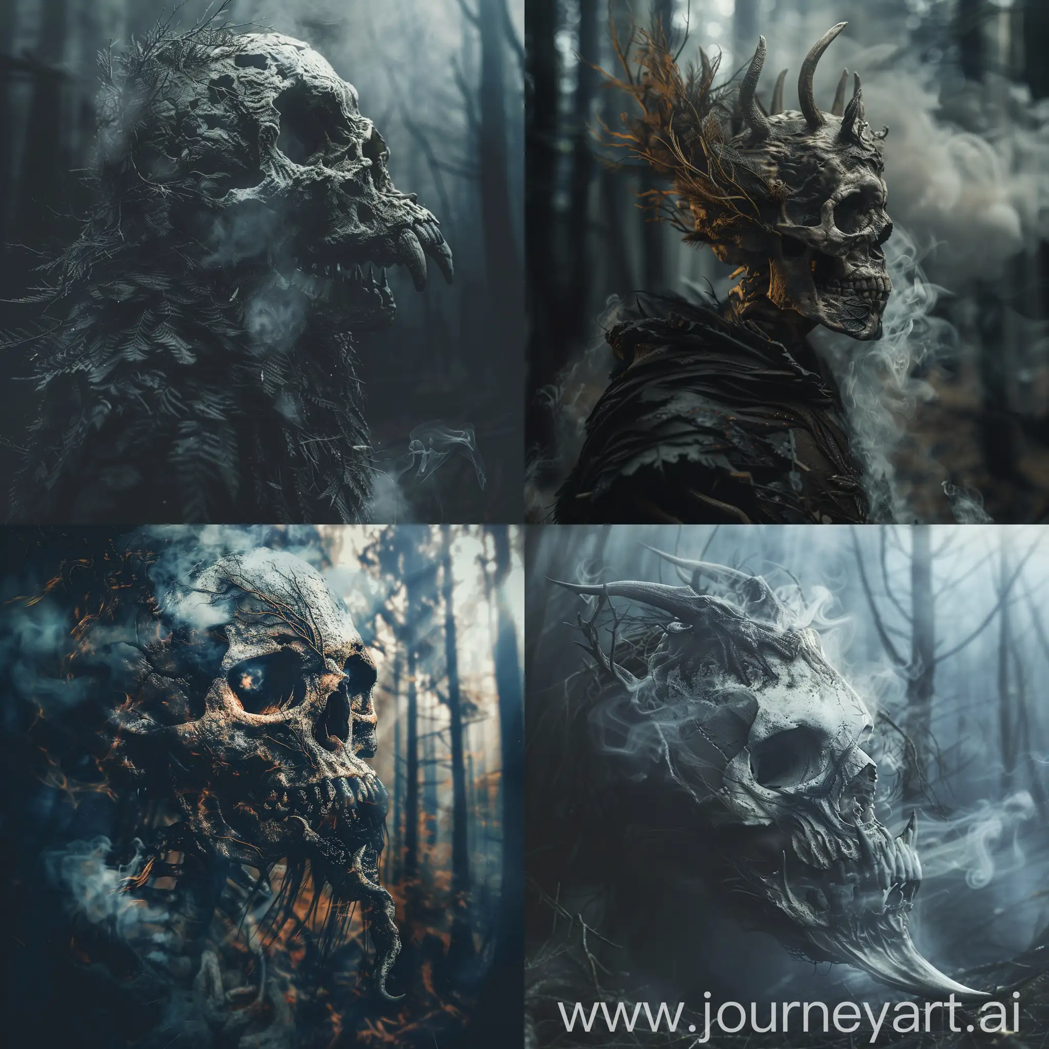 Mythical-Creature-of-Death-in-Dark-Forest-HighQuality-8KHD-Portrait