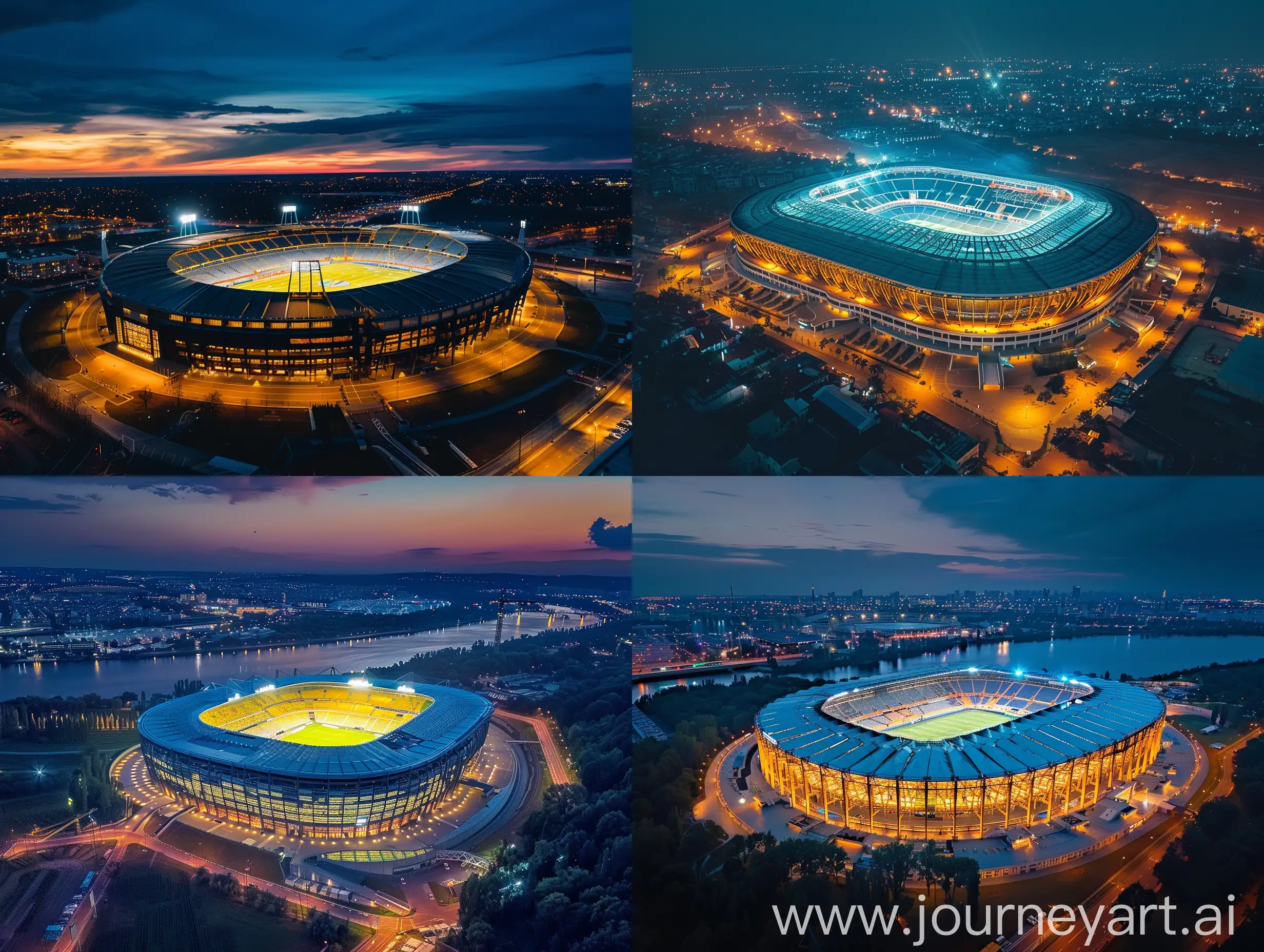 Stadium-Illuminated-at-Night-A-Breathtaking-Aerial-Perspective