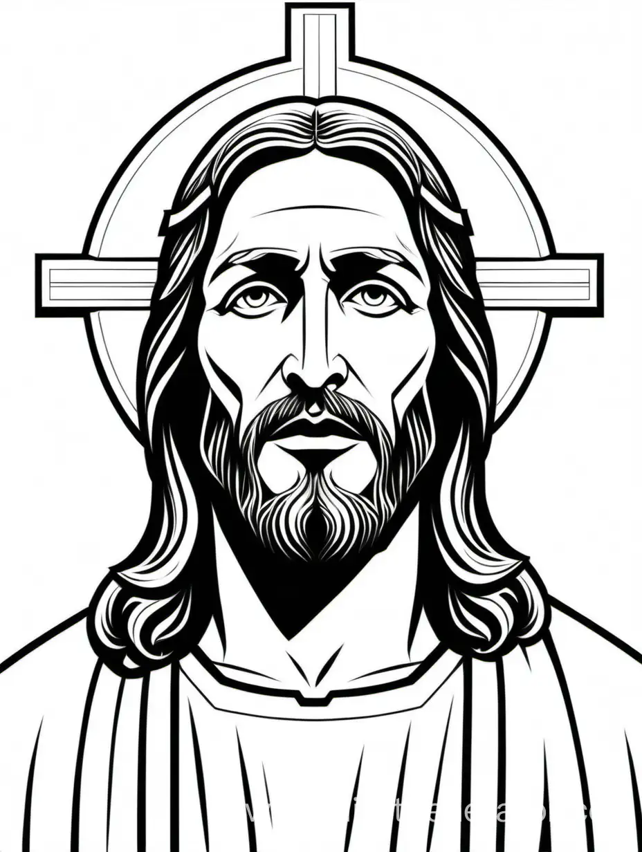 Jesus Christ Marvel PosterStyle Lineart Vector | AI Art Generator