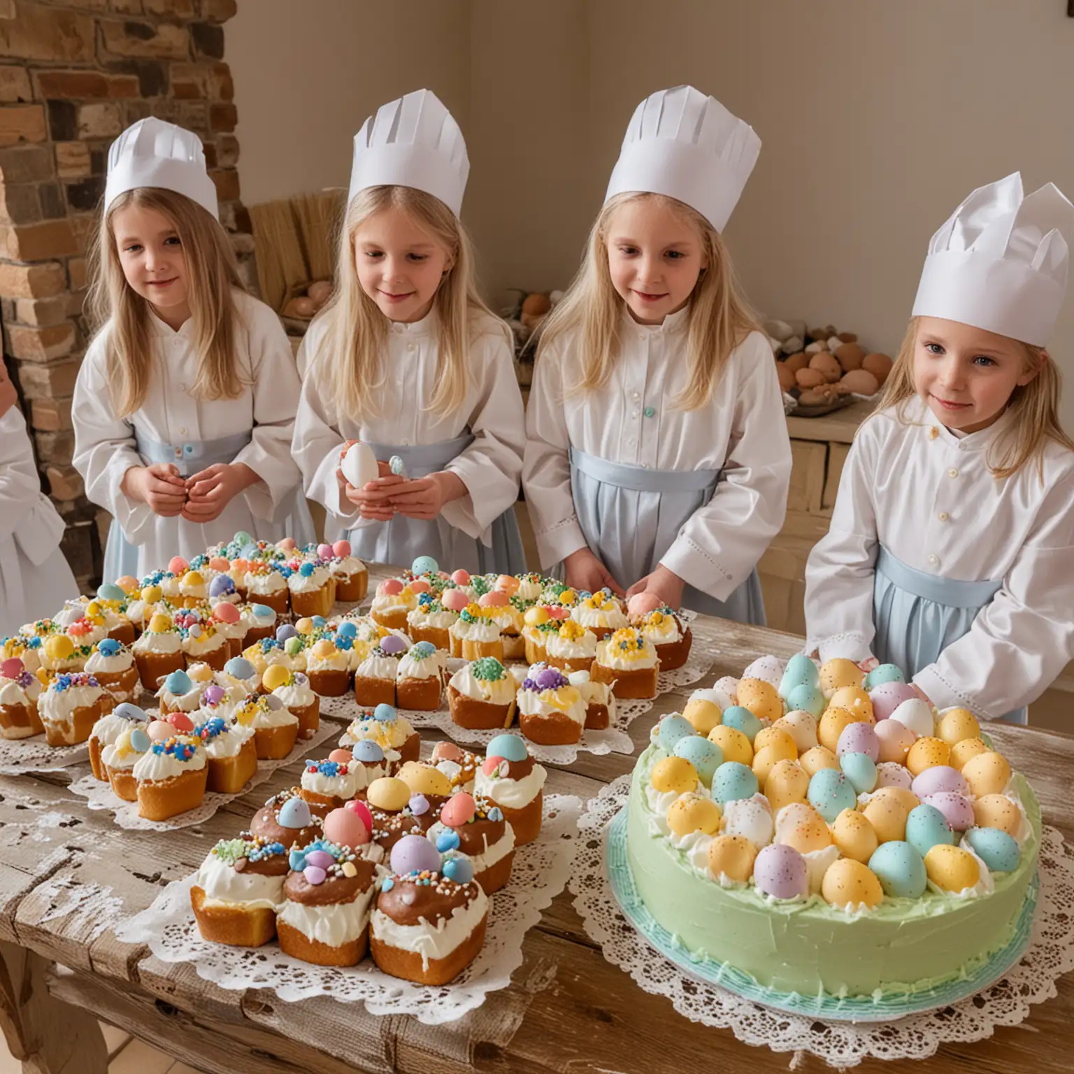 Easter Tradition Blessing of Cakes and Eggs