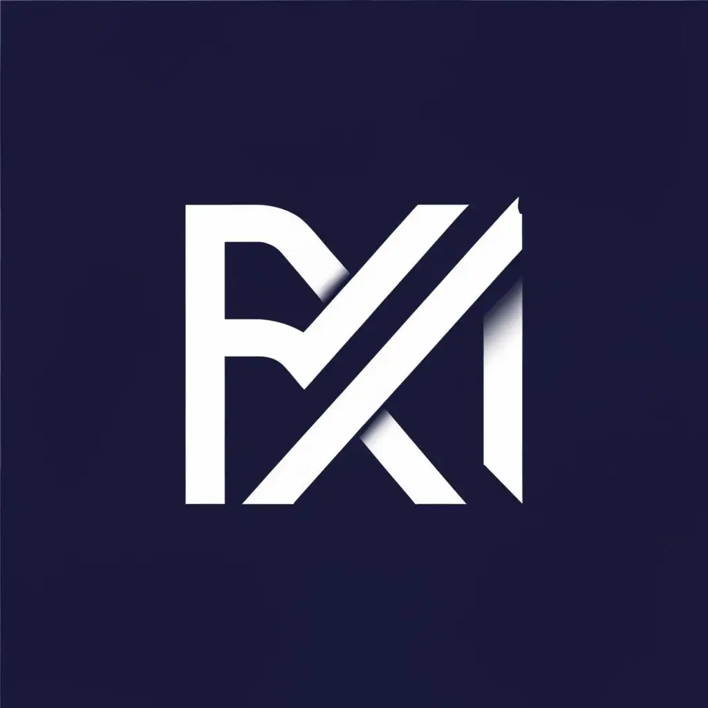 a logo design,with the text "RM", main symbol:navy Blue color starch
Black
,complex,clear background