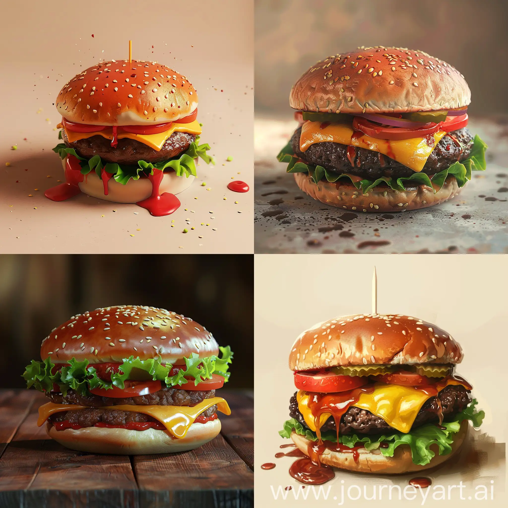 Mouthwatering-3D-Animation-of-a-Delectable-Burger