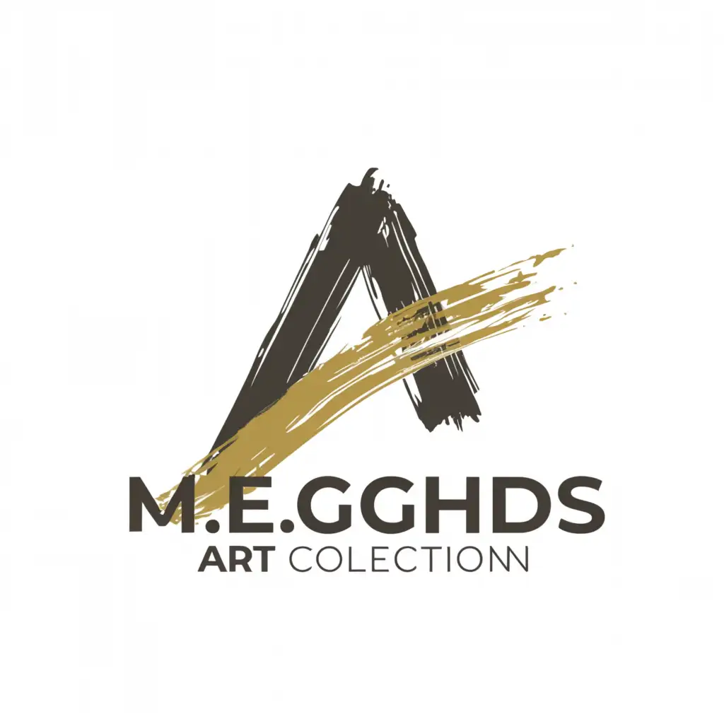 a logo design,with the text "M.E.Ghods Art Collection", main symbol:art,Moderate,be used in Entertainment industry,clear background