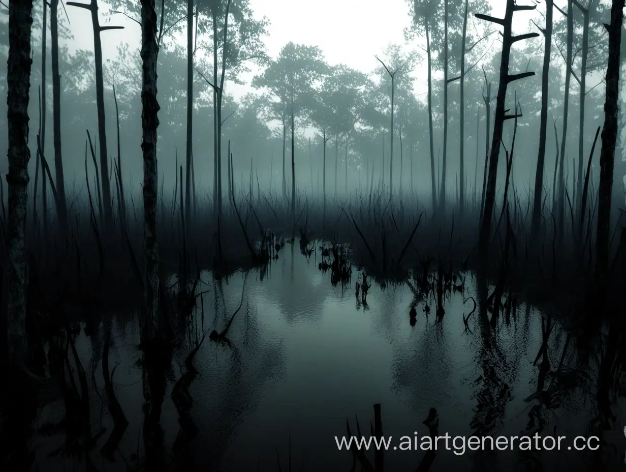 Eerie-Mist-Over-Haunting-Swamp-Landscape
