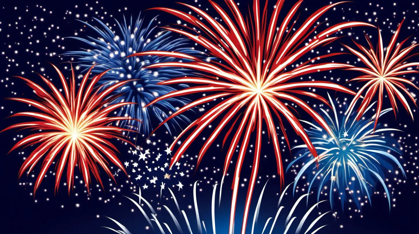 Spectacular Independence Day Fireworks Illuminate the Night Sky