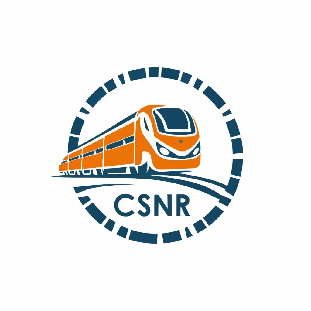 logo, An Metro train, with the text "C-S-N-R", typography, be used in Travel industry