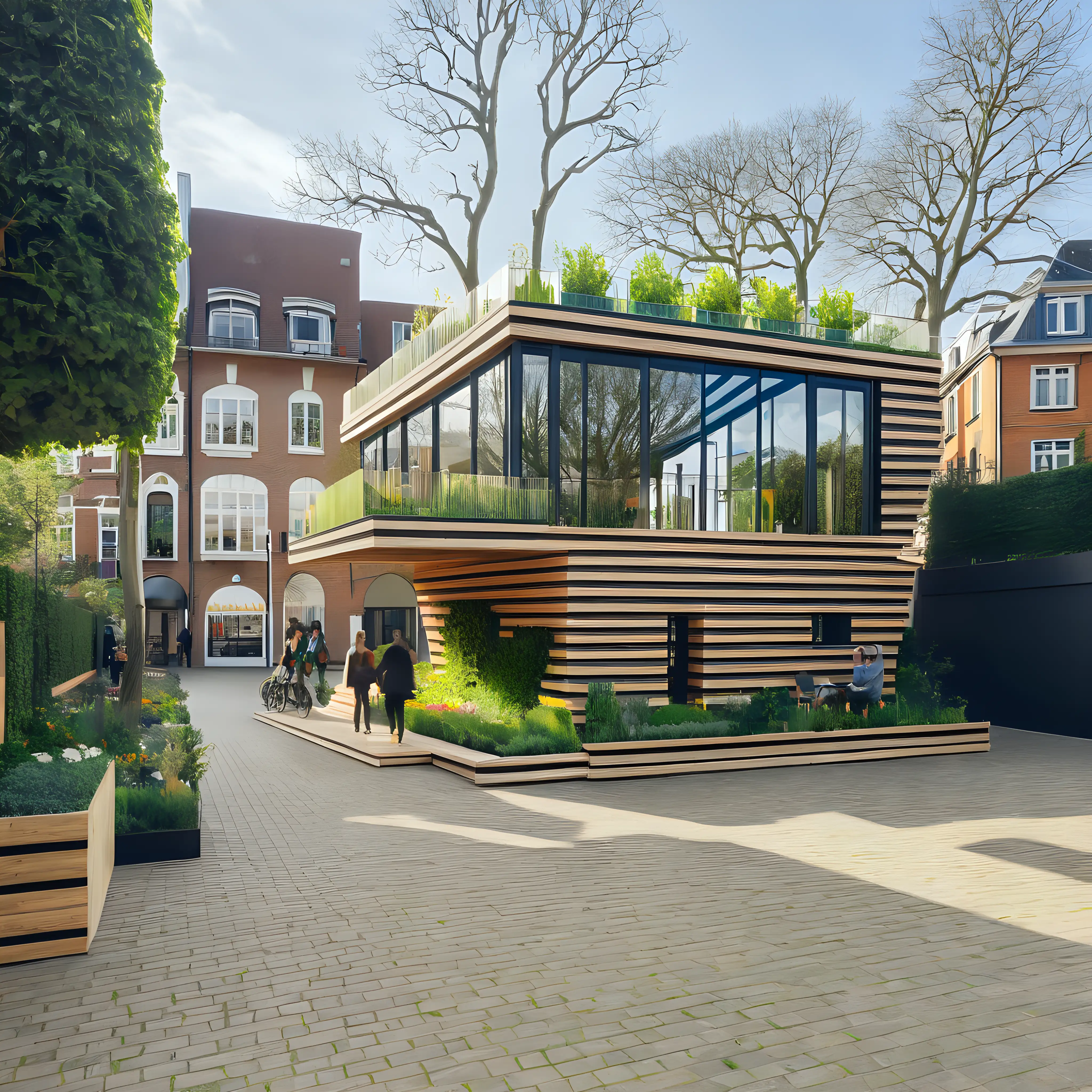 Sunny Day Garden Folly in MVRDV Architect Style