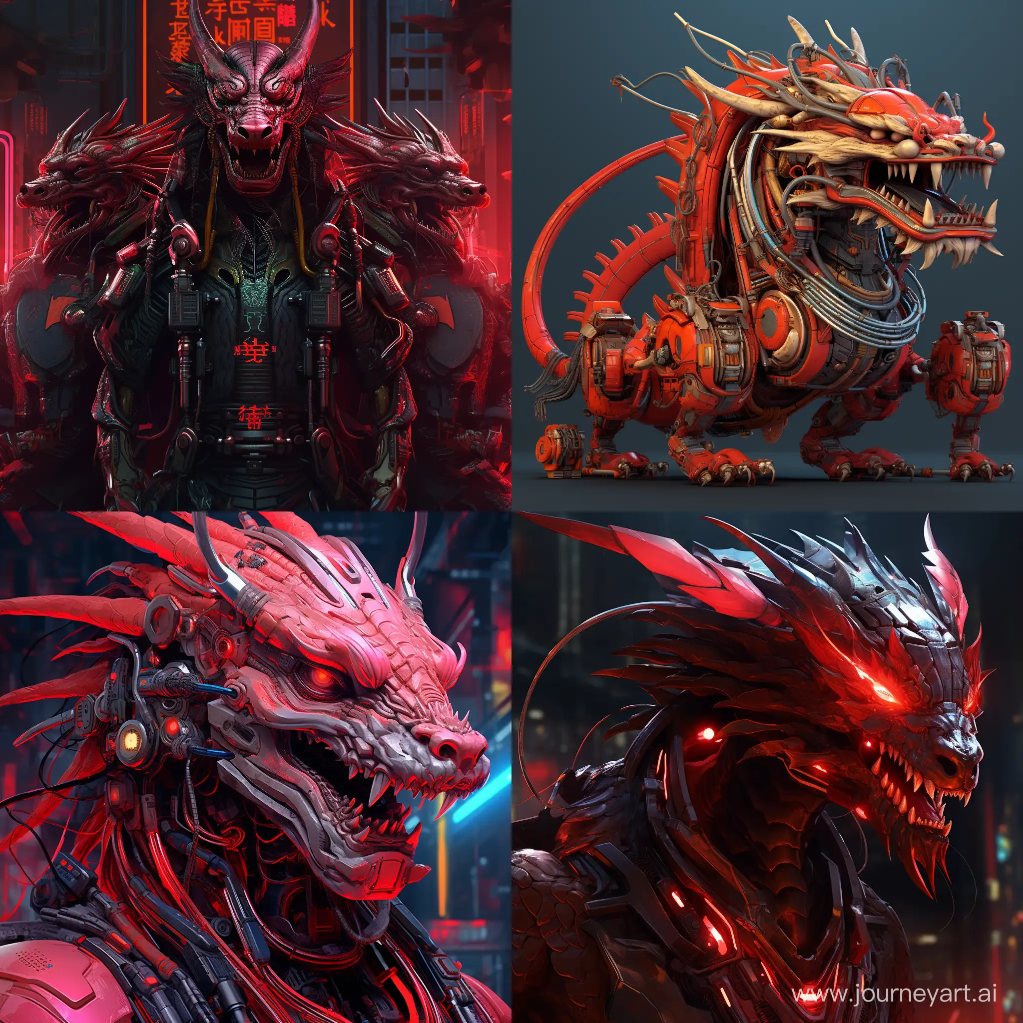 Futuristic-Cyberpunk-Chinese-Dragon-Art