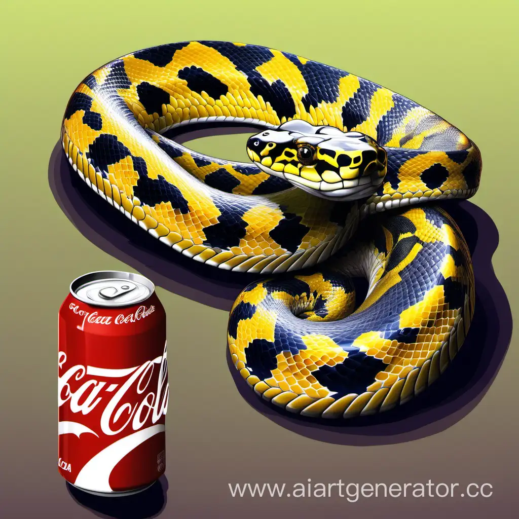 Vibrant-Python-Enjoying-a-Refreshing-CocaCola