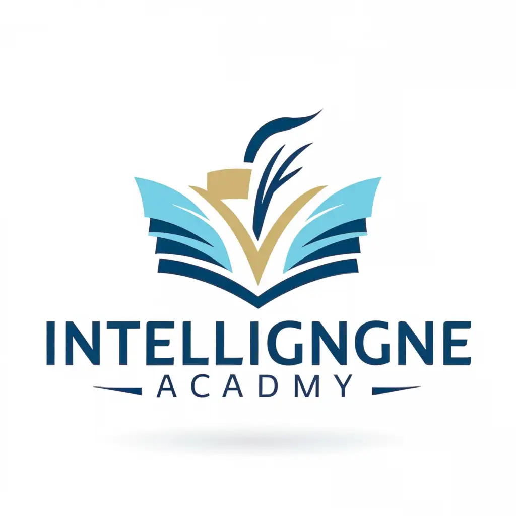 a logo design,with the text "Intelligence Academy", main symbol:for learning,Moderate,clear background