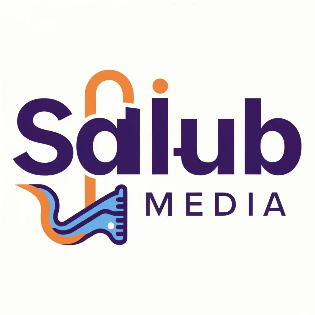 logo, SalHub Media, with the text "Salhub Media", typography, be used in Technology industry