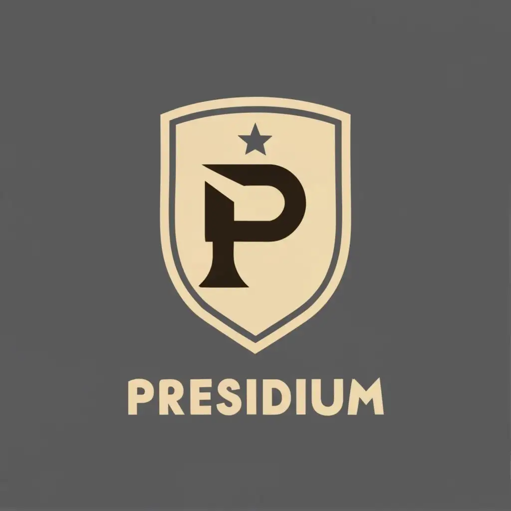 logo, president, with the text "Presidium", typography, be used in Retail industry