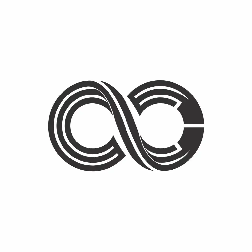 a logo design,with the text "CO", main symbol:infinity,complex,clear background