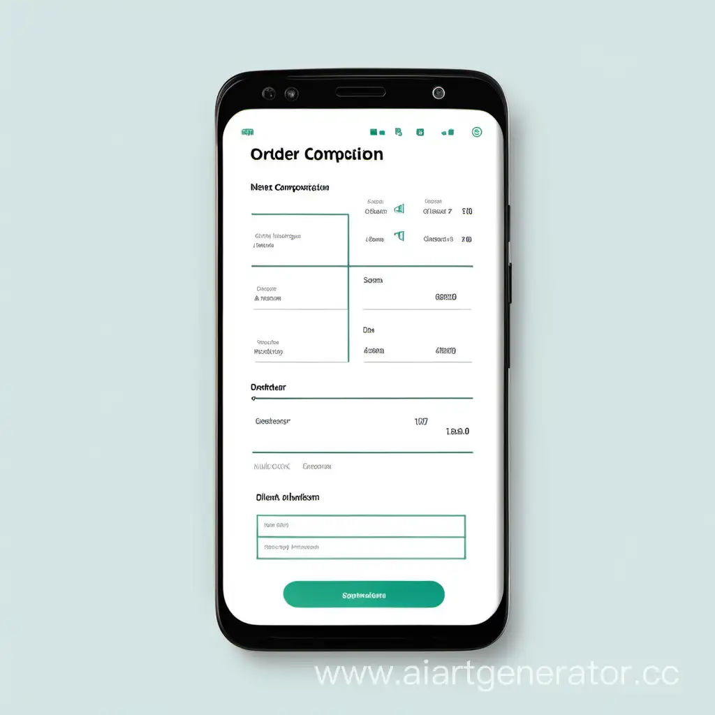 Minimalist-Android-Order-Composition-Screen-with-Customer-Data