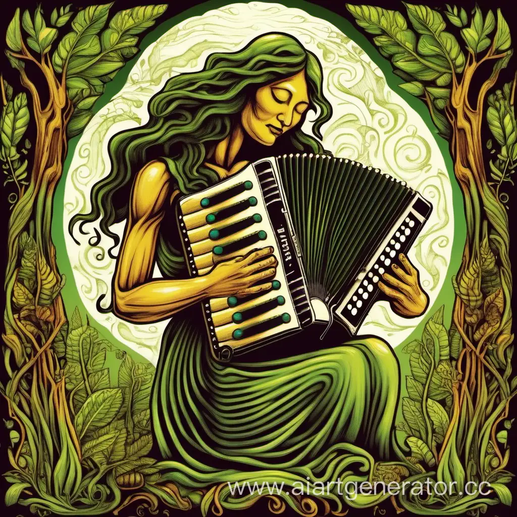 Mother-Earth-Playing-the-Accordion-Harmonious-Nature-Music