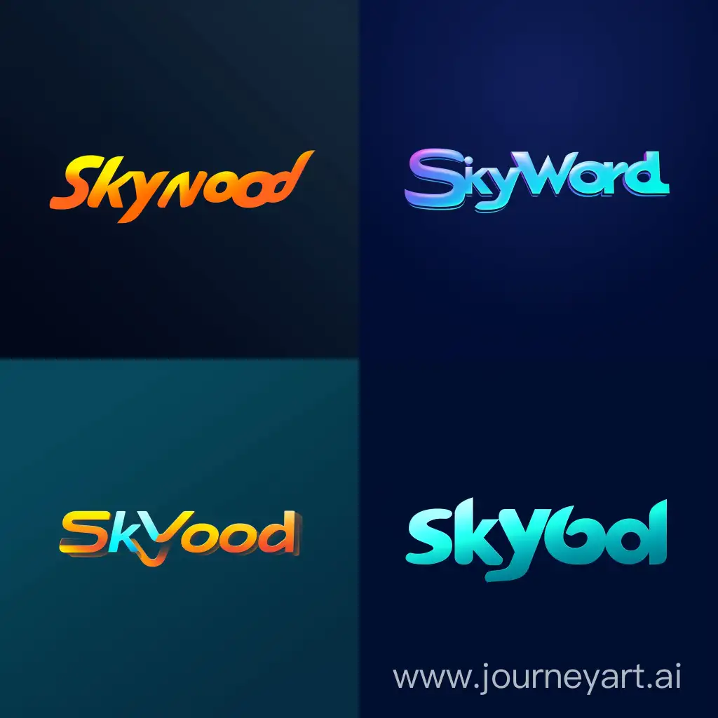 "A logo displaying the name 'SkyWord"