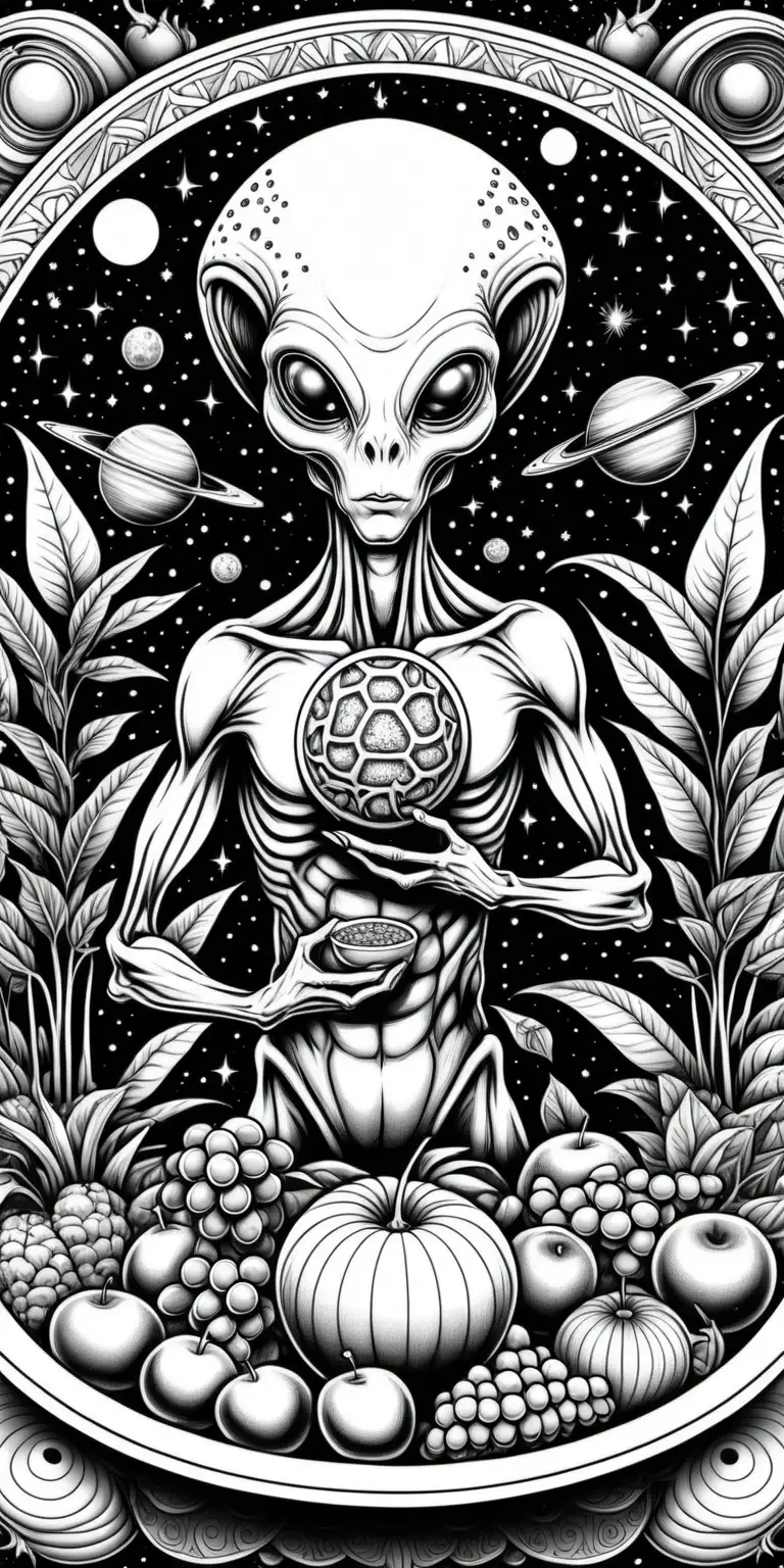 Alien Presents Botanical Bounty on Extraterrestrial Canvas