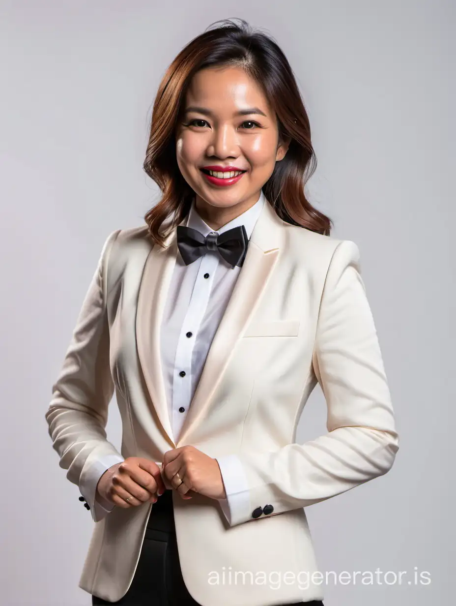 Confident-Malaysian-Woman-in-Stylish-Ivory-Tuxedo-with-Crossed-Arms