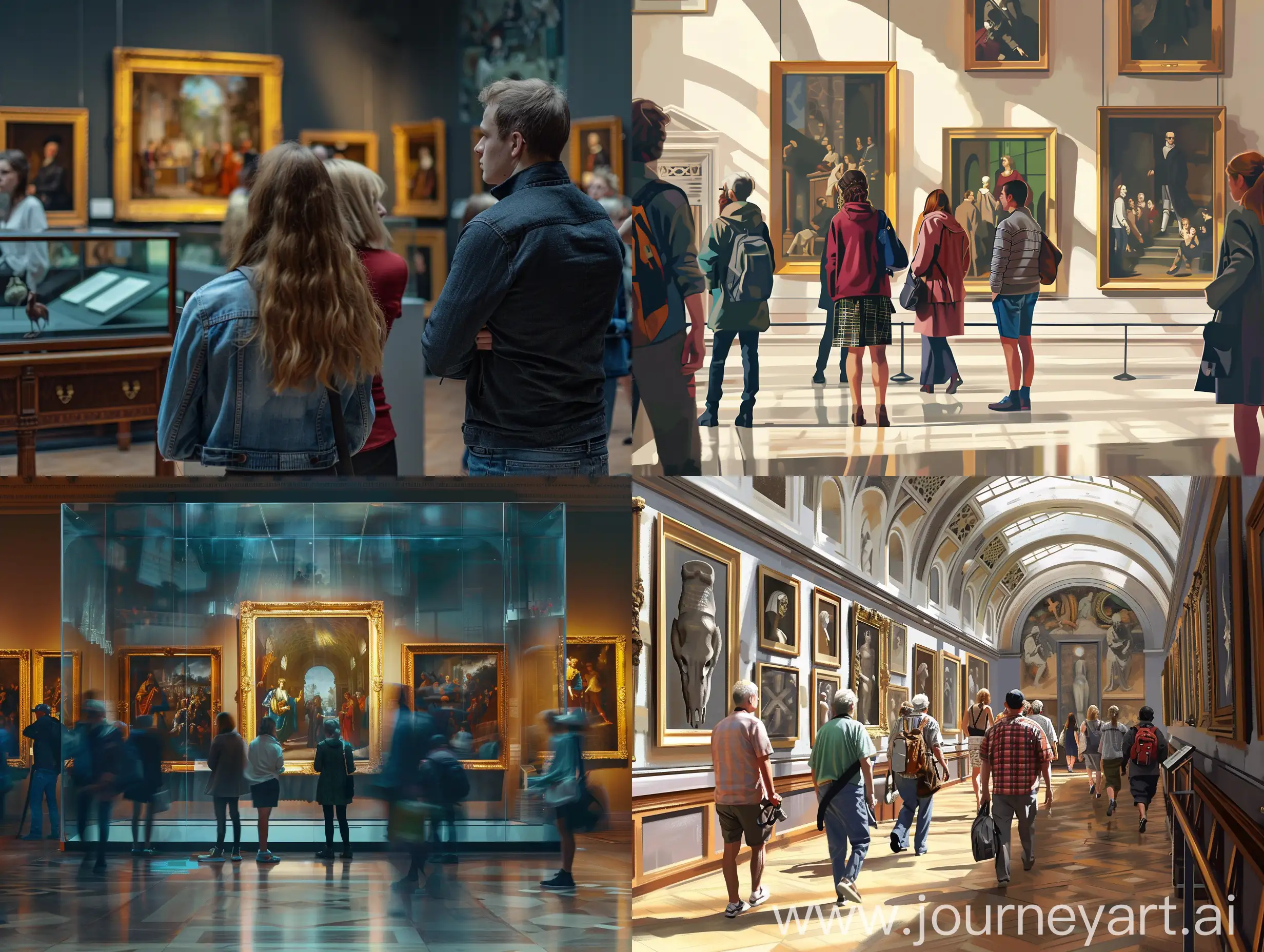 Visitors-Exploring-Art-in-a-Museum
